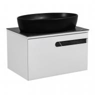 Тумба подвесная Aqua Rodos OSTIN (белый мат) со столешницей серый мрамор 70 см АР000063563 Тумба подвесная Aqua Rodos OSTIN (белый мат) со столешницей серый мрамор 70 см АР000063563