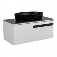 Тумба подвесная Aqua Rodos OSTIN (белый мат) со столешницей серый мрамор 100 см АР000063584 Тумба подвесная Aqua Rodos OSTIN (белый мат) со столешницей серый мрамор 100 см АР000063584