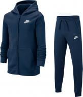 Спортивний костюм Nike B NSW TRK SUIT CORE BF BV3634-410 р. S темно-синій