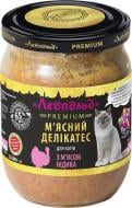 Корм вологий Леопольд М'ясний делікатес з м'ясом індички 500 г Корм вологий Леопольд М'ясний делікатес з м'ясом індички 500 г