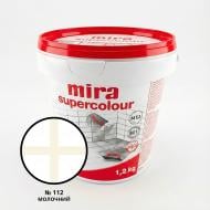 Затирка для плитки Mira Supercolour 112 1.2 кг молочный