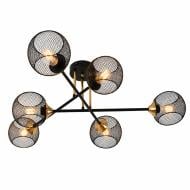 Люстра потолочная Luminaria 6xE27 black/gold TESSA 6xE27 R980 BLACK/GOLD