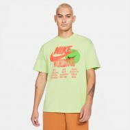 Футболка Nike M NSW TEE WORLD TOUR DA0937-383 р.XL лайм