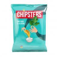 Чипсы Flint Chipster`s со вкусом сметаны с зеленью 70 г