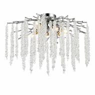 Люстра потолочная Luminaria хрустальная 6xE14 хром EMMA 6xE14 R600 CHROME