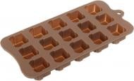 Форма для цукерок Smart Kitchen by Flamberg Gift на 15 шт. Peach&Brown 21х10.5х1 см коричневий