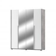 Шкаф Світ Меблів Алекса 4ДЗ (180) 2200х1800х590 мм индастриал / нимфея альба