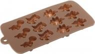 Форма для цукерок Smart Kitchen by Flamberg Peach&Brown Dino на 12 шт коричневий