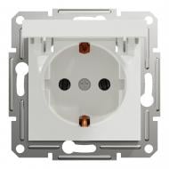 Розетка з кришкою побутова із заземленням Schneider Electric Asfora IP20 білий EPH3170121