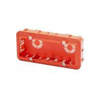 Коробка Gewiss скрытого монтажа 24SC прямоугольная 6M 194x90x50 мм пластик GW24406