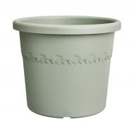 Вазон пластик Algarve cilindro 35 см круглый оливковый 18 л Elho (529123)