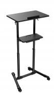 Мобильная подставка Gembird TVS-DESK-01-B для ноутбука\проектора (до 10 кг) наклонные черный