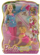 Кукла Barbie с собачкой Уход за любимцами BDH74
