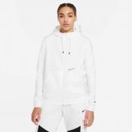 Джемпер Nike W NSW ESSNTL FZ HOODIE PRNT DJ4120-100 р. L белый