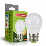 Лампа светодиодная Eurolamp 5 Вт G45 E27 175 В 4000 К LED-G45-05274(P)