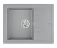 Мойка для кухни Teka STONE 45 B-TG 1B 1D серый металлик Мойка для кухни Teka STONE 45 B-TG 1B 1D серый металлик