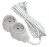 Удлинитель UP! (Underprice) с заземлением 2 гн. белый 3 м