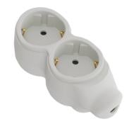 Колодка UP! (Underprice) с заземлением 2 гн. без выключателя белый Колодка UP! (Underprice) с заземлением 2 гн. без выключателя белый