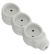 Колодка UP! (Underprice) без заземления 3 гн. без выключателя белый Колодка UP! (Underprice) без заземления 3 гн. без выключателя белый