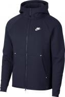 Джемпер Nike M NSW TCH FLC HOODIE FZ 928483-451 р. L темно-синій