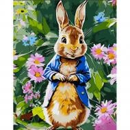 Раскраска по номерам Strateg Ушастик в пиджаке 30х40 см SS6679