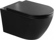 Унитаз подвесной EGO EGOIST BLACK Rimless сиденье Duroplast SLIM soft-close