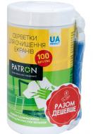 Комплект для чистки Patron 2 в 1: салфетки для очищения экранов, туба 100 шт. + салфетка микрофибра, 20 х20 cм 400 мл (CS-PN-BUNDL-1)