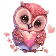 Раскраска по номерам Strateg Совенок 30х40 см SS6735