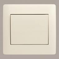 Выключатель одноклавишный LXL Oscar без подсветки крем TL1101 Cream