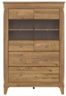 Витрина BRW BERGEN 2W2ш 1505х1020х470 мм лиственница сибиу золотистая / (S359-REG2W2S-MSZ)