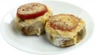Рыба запеченная с творогом и томатами, кг
