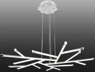 Люстра светодиодная Геотон GTN-612В/5Р 48178 80 Вт хром