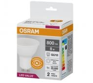 Лампа світлодіодна Osram 8 Вт MR16 матова GU10 220 В 4000 К 4058075211018