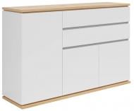 Комод BRW YAMAEL 3д2ш 1390x930x420 мм белый/дуб артизан (S570-KOM3D2S-BI/DASN)