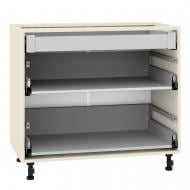Тумба нижняя LuxeForm с 3 тандембоксами (2 ящика + 1 скрытый) Hettich 900x820x507 мм крем