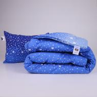 Одеяло шерстяное №243 Сolor Fun Line 17-0432 Milky Way зима 172x205 см MirSon синий