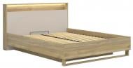 Ліжко BRW 160 DALVA 160x200 см дуб маувелла/кашемір Ліжко BRW 160 DALVA 160x200 см дуб маувелла/кашемір