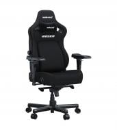 Крісло ігрове Anda Seat Kaiser 4 Size XL Black Linen Fabric чорний