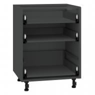 Тумба нижняя LuxeForm с 3 тандембоксами Hettich 600x820x507 мм графит