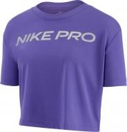 Футболка Nike W NK DRY TEE DB PRO SS CROP CD0108-550 р.L фиолетовый
