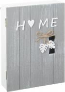 Ключница Home на 6 крючков серая Ключница Home на 6 крючков серая