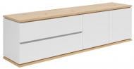 Тумба під ТВ BRW YAMAEL 2д2ш 1840x540x420 мм дуб артізан/білий (S570-RTV2D2S-BI/DASN)