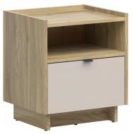 Тумба прикроватная BRW DALVA 1ш 565x495x420 мм дуб маувелла/кашемир (S640-KOM1S-DMU/UKA)