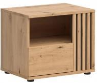 Тумба прикроватная BRW VABRES 1ш 550x400x400 мм дуб артизан/черный(S620-KOM1S/P-DASN/DASN/CA)