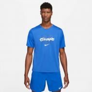 Футболка Nike M NK DF MILER TOP SS WR GX DA1181-480 р.S голубой