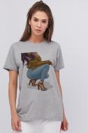 Футболка YAPPI Oversize WG3057 р.M серый