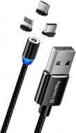 Кабель ColorWay Lightning - USB Type-C 1 м Black (CW-CBUU020-BK) USB - 3B1 Magnetic 2.4A 
