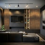 Рейкова панель акустична ПлиТТоргСервіс 17х300х600 мм горіх 0,36 м.кв.