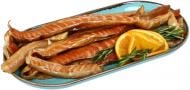 Тиша лосося Україна горячего копчения, весовая
