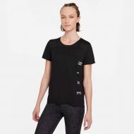 Футболка Nike W NK RUN DVN MILER SS TOP GX DA1246-010 р.XS черный